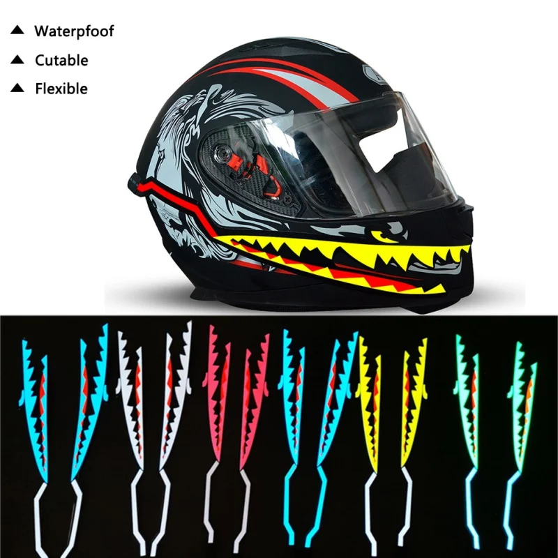 

Motorcycle Night Riding Signal Waterproof Durable Helmet Kit Helmet Light Strip Bar Flashing Stripe LED Light Stripe Lamp