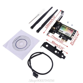 

Wireless Dual Band MINI PCI-E to AX200 Express Adapter WiFi Net Card Wifi 6 card Au07 20 Dropship