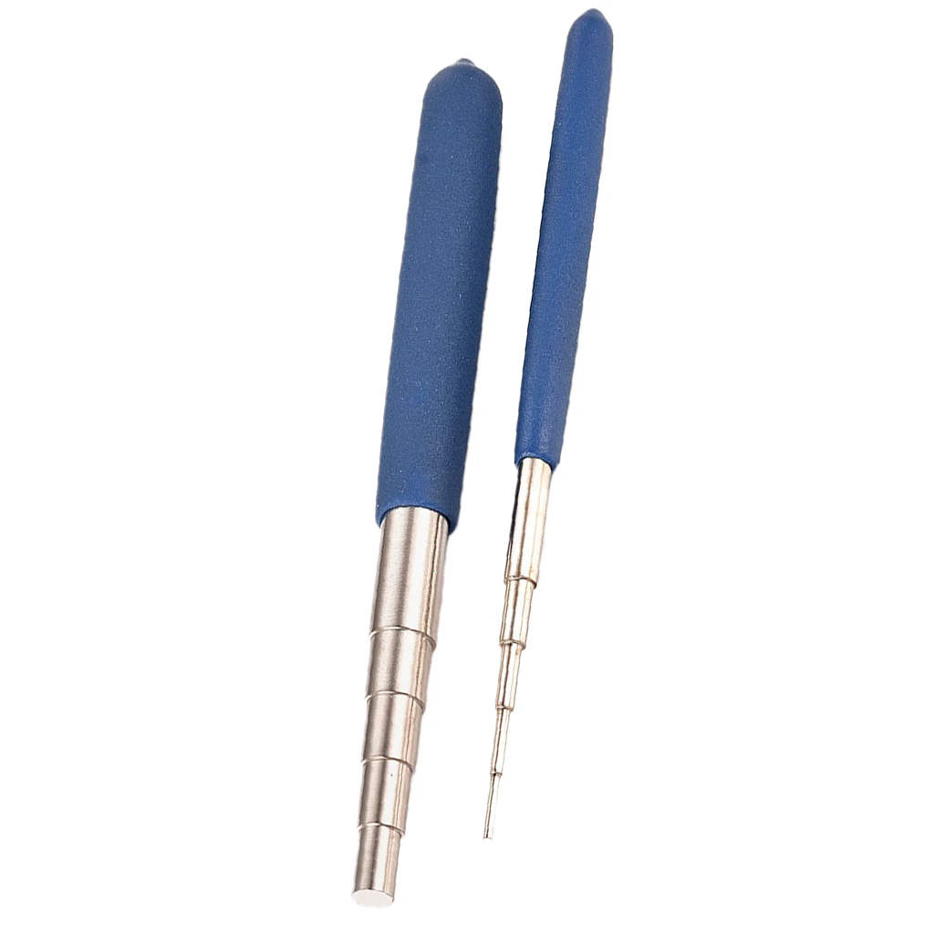 2pcs Chrome Plated Micro Coil Builder 14cm Length Wire Winding Wrapping Coiling Sticks Rods 1.5-10mm