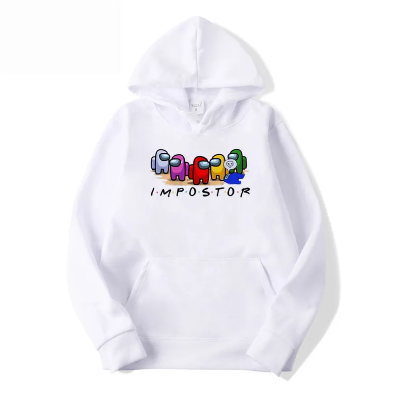 

Funny Print Hooded Jackets Women Among Us Protective Winter Oversized Hooded Jackets Sweatshirts Harajuku Hooded Aesthetic Top