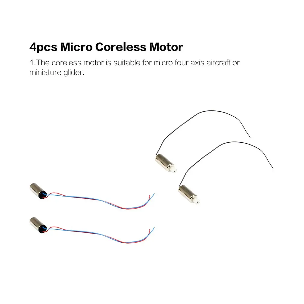 4 шт. микро по часовой стрелке/против часовой стрелки Бессердечный двигатель 716 для KY101 HJ14 LF608 S28 RC Дрон Квадрокоптер аксессуар Дрон игрушка запчасти
