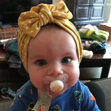 Милый детский эластичный волнистый заостренный бант эластичный ободок на голову Haar аксессуары украшения луковые принадлежности