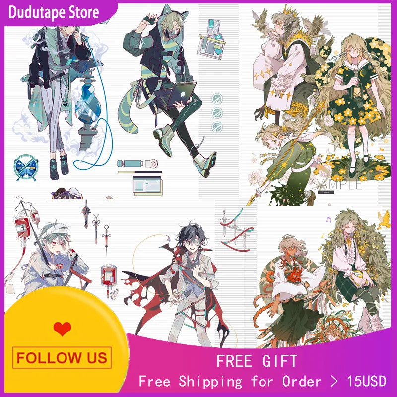 1 Loop Washi PET Tape 9 Decimeter Knowing Hit Hunting Heart Path Xiaochun Journal Lovely Character Decoration | Канцтовары для