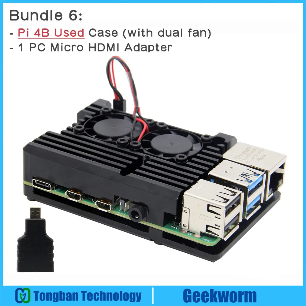 pi4 Case B-adapter Raspberry Pi защитный чехол/Raspberry Pi металлический чехол пассивное охлаждение/корпус рассеивания тепла для Raspberry Pi 4 Модель B/3B+/3B - Цвет: pi4 Case B-adapter