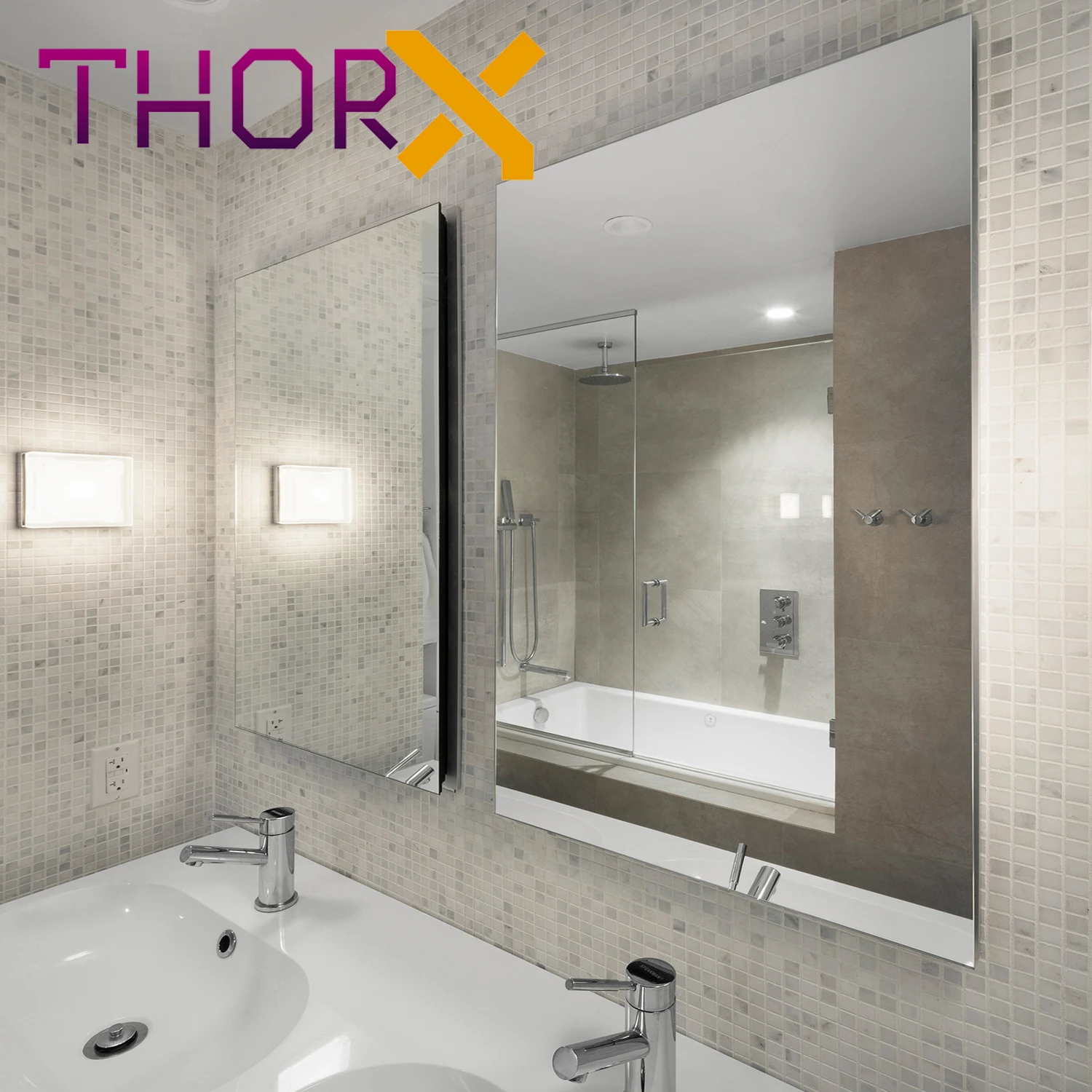 ThorX A580 M B инфракрасный обогреватель панели 580 Вт зеркальная поверхность/черное