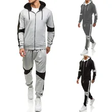 Мужской спортивный повседневный комплект из двух предметов на молнии, костюмы с капюшоном, пальто, куртка, брюки, для пеших прогулок, кемпинга, походов, лыжного спорта, мужская спортивная одежда#1122