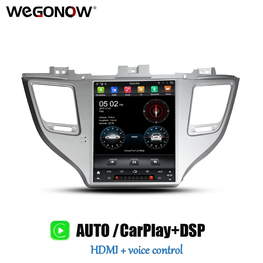DSP HDMI PX6 IPS Carplay Голосовое управление Tesla 9 7 &quotAndroid 0 4G RAM 64GB Авто радио GPS BT5.0 для Hyundai