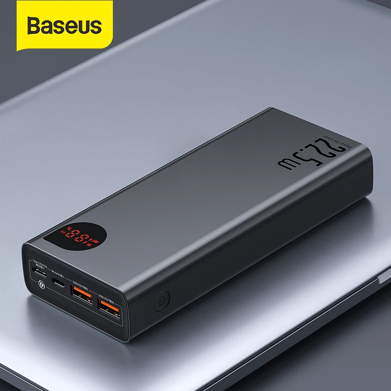 Baseus Power Bank 30000 мАч с 20 Вт PD Быстрая Зарядка Power Bank портативный внешний аккумулятор зарядное устройство для iPhone 12 Pro Xiaomi Huawei|Внешние аккумуляторы| | АлиЭкспресс - Другие
