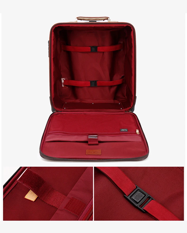 Стильный полиуретановый кожаный набор чемоданов с сумочкой, Женский чемодан на колесиках, модная ручная коробка для путешествий, роскошный чемодан для женщин и мужчин
