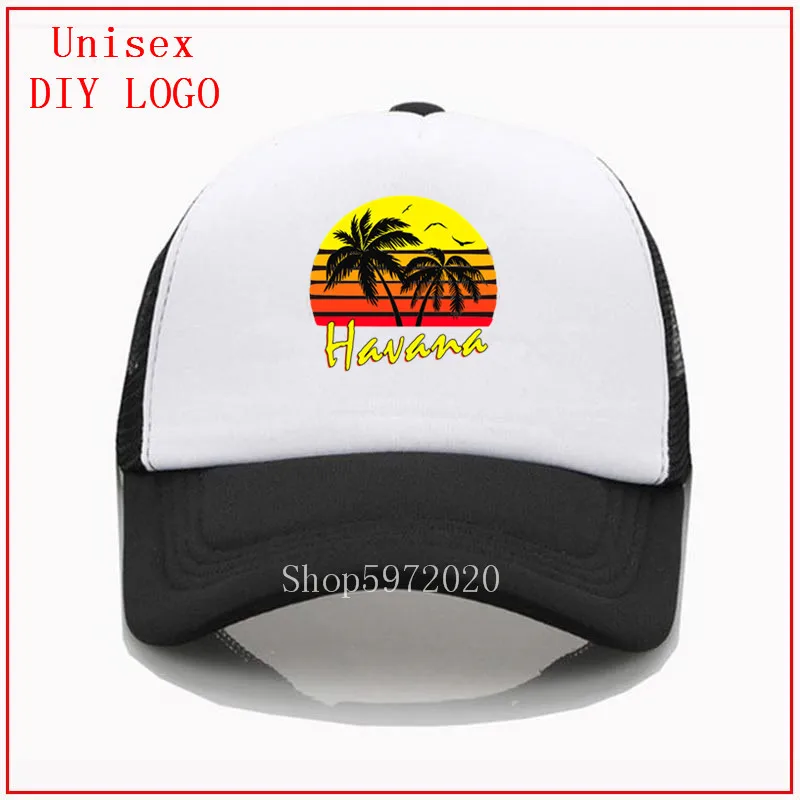 Кепка мужская летняя с тропическим закатом Модная стильная шапка изображением