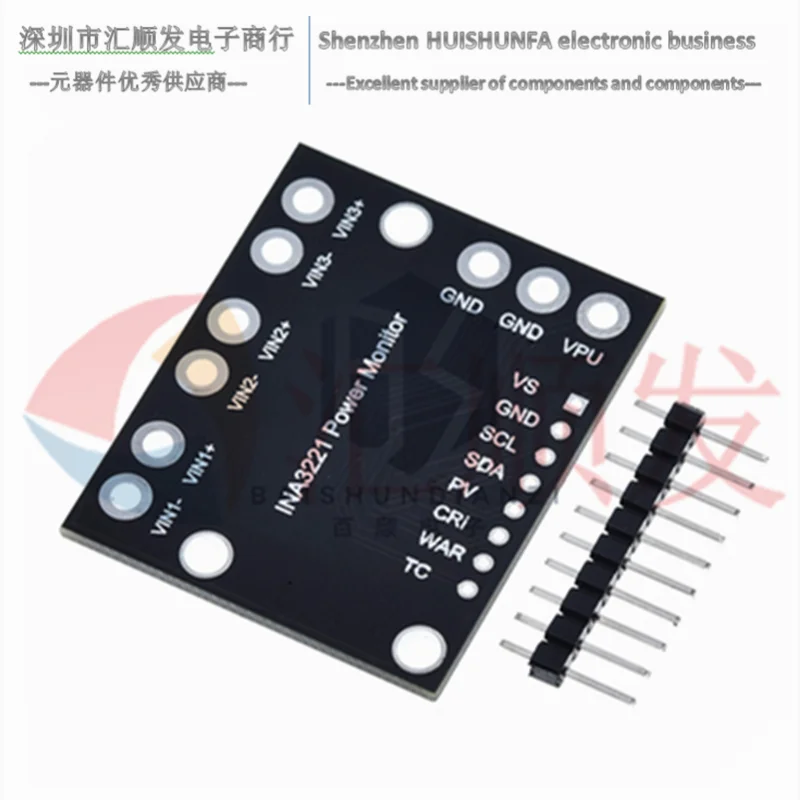 INA3221 module Three-way bidirectional bus Low-side/high-side voltage/current/power monitor I2C