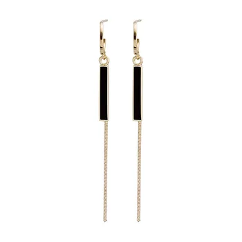 

Fashion Rectangle Pendant Tassel Earrings for Women Wild Popular Geometric Strip Earrings for Party Wedding 2020 Women Jewelry