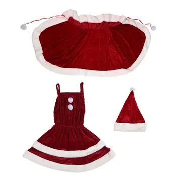 

Christmas Decoration Supplies For Women Skirt Suits With Shawls Soft Material Exquisite Party Costumes