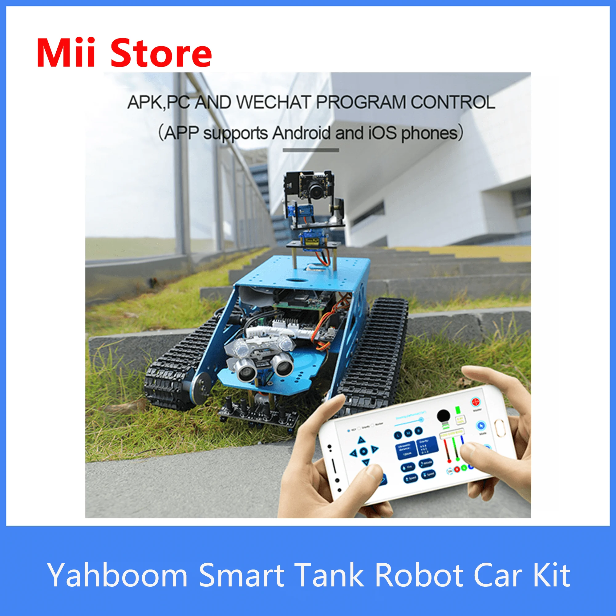 Yahboom AI Vision Maker Stem    G1 Ʈ ũ κ ڵ ŰƮ, WiFi ī޶ 