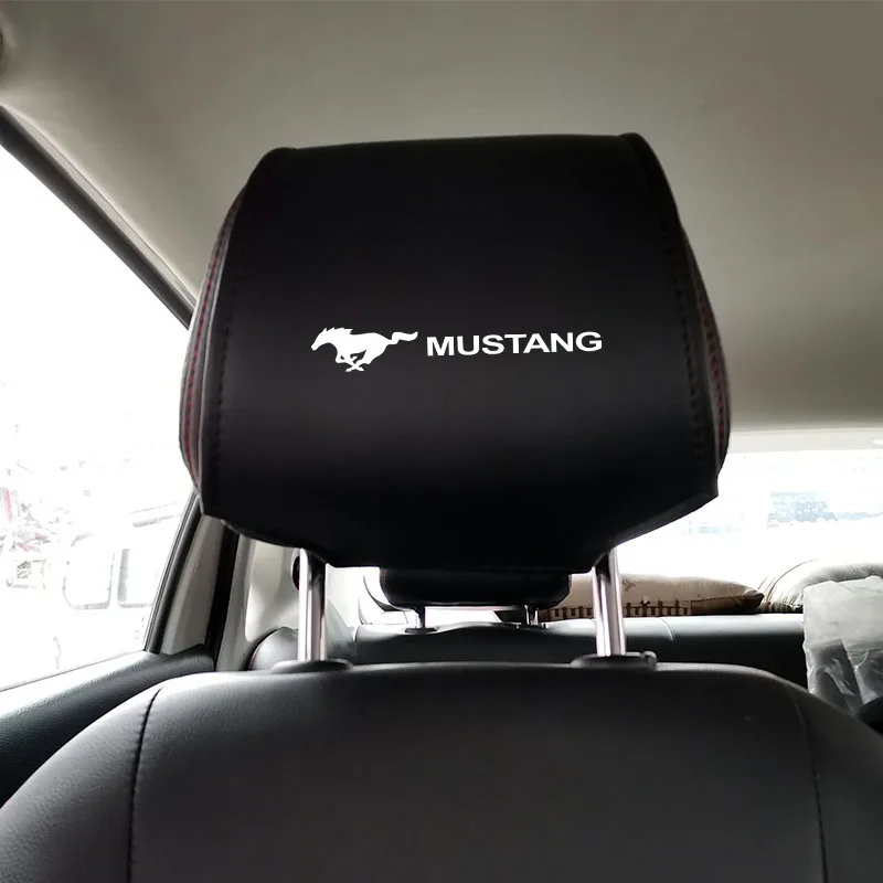 Чехол из искусственной кожи для подголовников автомобильного сиденья Ford Mustang