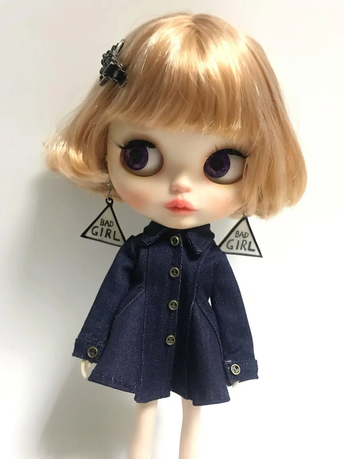 Кукла 1/6 джинсовое платье blyth юбка кукла одежда(Fit blyth, ob24, pullip, azone, licca, ICY, кукла 1/6