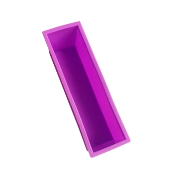 

Rectangle Loaf Soap Mold Silicone DIY Cold Processing Tools Cake Baking Toast 72XD