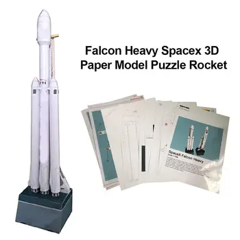 

Montessori 1:160 3D Heavy Duty Rocket Paper Model Puzzle Manual DIY Space Model Toy