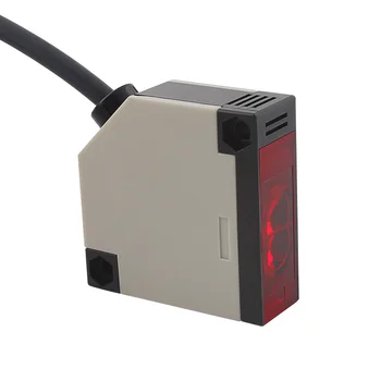 

E3JK-R4M1 Square Reflective Grating Sensor DC12-24V / AC90-240V Detection Distance 4M Photoelectric Switch Reflective Phototube