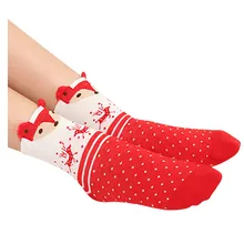 Смешные носки «унисекс» с нашивкой в виде красивого для маленьких мальчиков носки для девочек теплая Детская Кровать сна рождественские носки Рождественский подарок Лидер продаж высокое качество носки женские