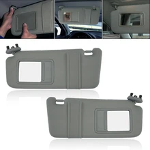 Pare soleil côté gauche droit Beige gris pour Toyota Camry hybride 2007 2008 2009 2010 2011 sans toit ouvrant, coque en plastique PP