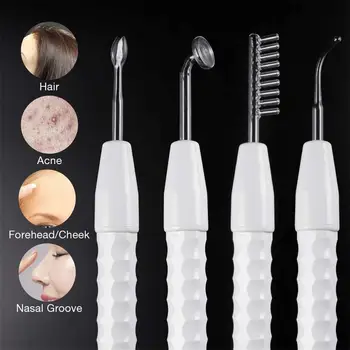 

High Frequency Electrode Wand Beauty Device Portable Handheld Wrinkles Remover Beauty Therapy Spot Remover Acne Treatment Facial