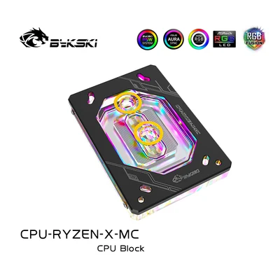 Bykski водоблок для процессора cpu-RYZEN-X-MC AMD RYZEN AM3 + AM4 1950X TR4 X399 AURA поддержка GND водяного