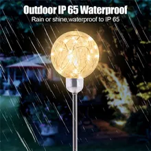 Светодиодный Солнечный шар для сада светильник на солнечных батареях Газон лампа водонепроницаемый открытый сад уличный солнечная панель шар светильник s газон двор светильник