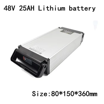 

Rear Rack Ebike Battery 48V 25Ah Lithium Battey Pack for 48V 1000W Bafang E-bike with 2A Charger Use Samsung 18650 Cell