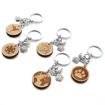 

10PCS/ LOT Map Keychain Globe Hand Snowflake Key Chain Travel Quote Keyring Personalised Key Ring Eco Friendly Gift