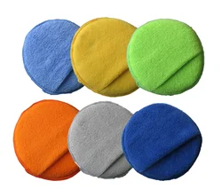 5 Polegada almofada composta da espuma da esponja do microfiber para almofadas do aplicador da cera do polidor automático