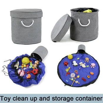 

Kids toys Storage Bags SlideAway Toy Clean-up and Legos/barbies/magnatiles Storage Container box bucket корзины для хранения
