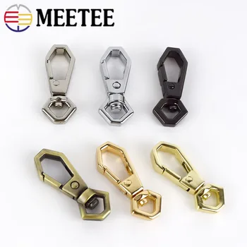 

Meetee 7mm Metal Buckles for Bag Dog Collar Lobster Clasps Swivel Snap Hooks DIY Handbag Strap Chains Connection Buckle Hardware