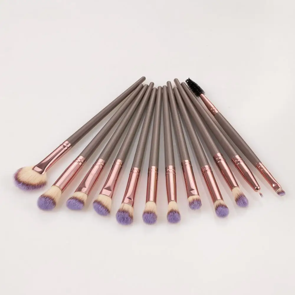 

doxa 12pcs/set Makeup Brush Concealer Eyeshadow Powder Eyes Eyebrow Lip Eyeliner Make up Brush Cosmetic Tool hot
