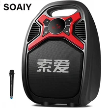SOAIY T16 внешние bluetooth-колонки рычаг аудио высокий динамик Портативная Мобильная Колонка Bluetooth с беспроводной микрофон fm-радио