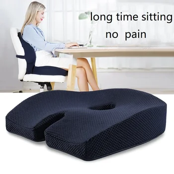

Non-slip Memory Foam Gel Seat Cushion Orthopedic Pillow Hollow U Shaped Coccyx Pain Relief For Hemorrhoids Give Birth