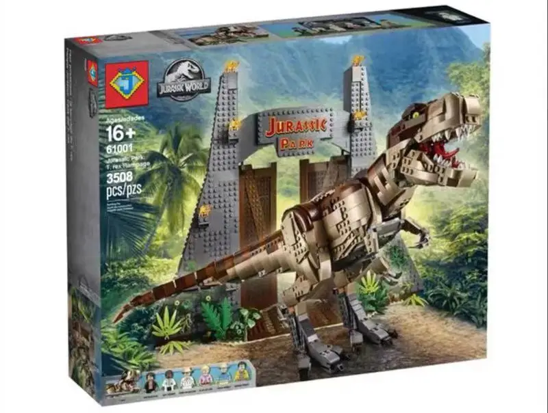 New IN STOCK Dinosaur Park Lepinblocks 61001 Compatible 75936 Rex Rampage Building Blocks Bricks Toys Gifts lepinbricks