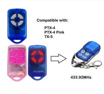 

For PTX4 433.92 MHz Transmitter 4-Buttons Garage/Gate Door Remote Controller