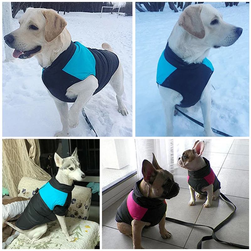Зимняя одежда для собак, теплое большое пальто для собак крупных пород, водонепроницаемая одежда для домашних животных, куртка для собаки, одежда для собак, золотой ретривер