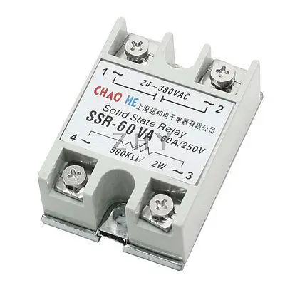 

Temperature Controller 500K Kohm Solid State Relay SSR-60VA