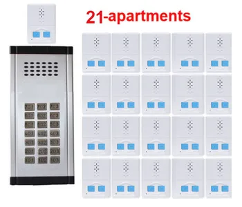 

Hands-free Indoor Unit Home intercom system Doorbell Direct Press Key 2-wired Audio Door Phone for 21-Apartments
