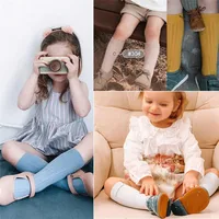 Spring New Boy and Girls Socks Solid Color Ribbed Knee High Long Socks for Boys Bootes Socks Children Leg Warmers sockken meias 6
