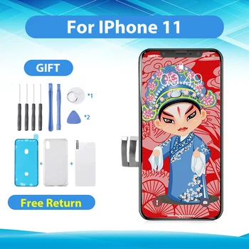 

AAA + phone11 OEM is suitable for 3D touch screen digital components equipped with iPhone 11 LCD without dead corner pixels