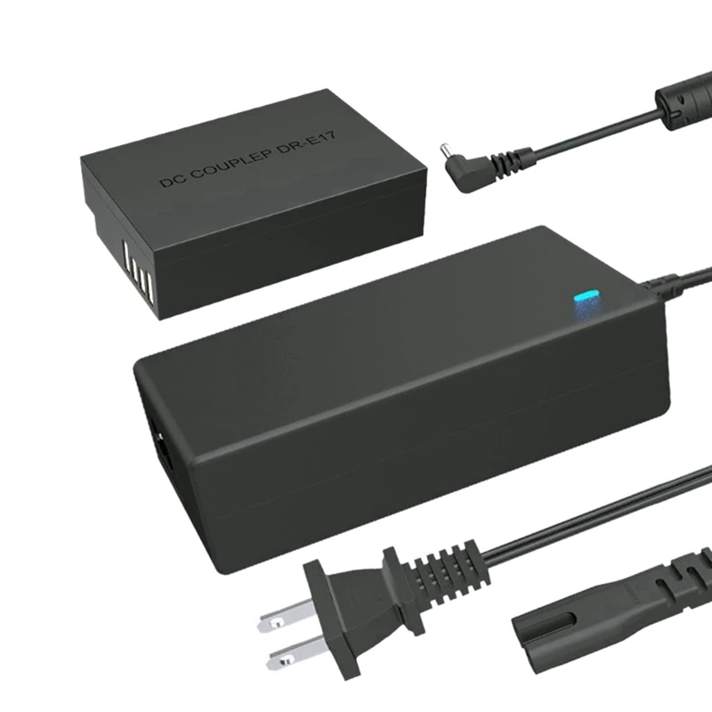 DR-E17 DC Coupler Dummy Battery ACK-E17 AC Power Adapter Charger Kit For Canon EOS-M3 M5 M6 Digital Cameras(US Plug) | Электроника