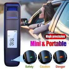 Breath-Alcohol-Tester Professional Alarm Sound-Light Prompt High-Accuracy Portable