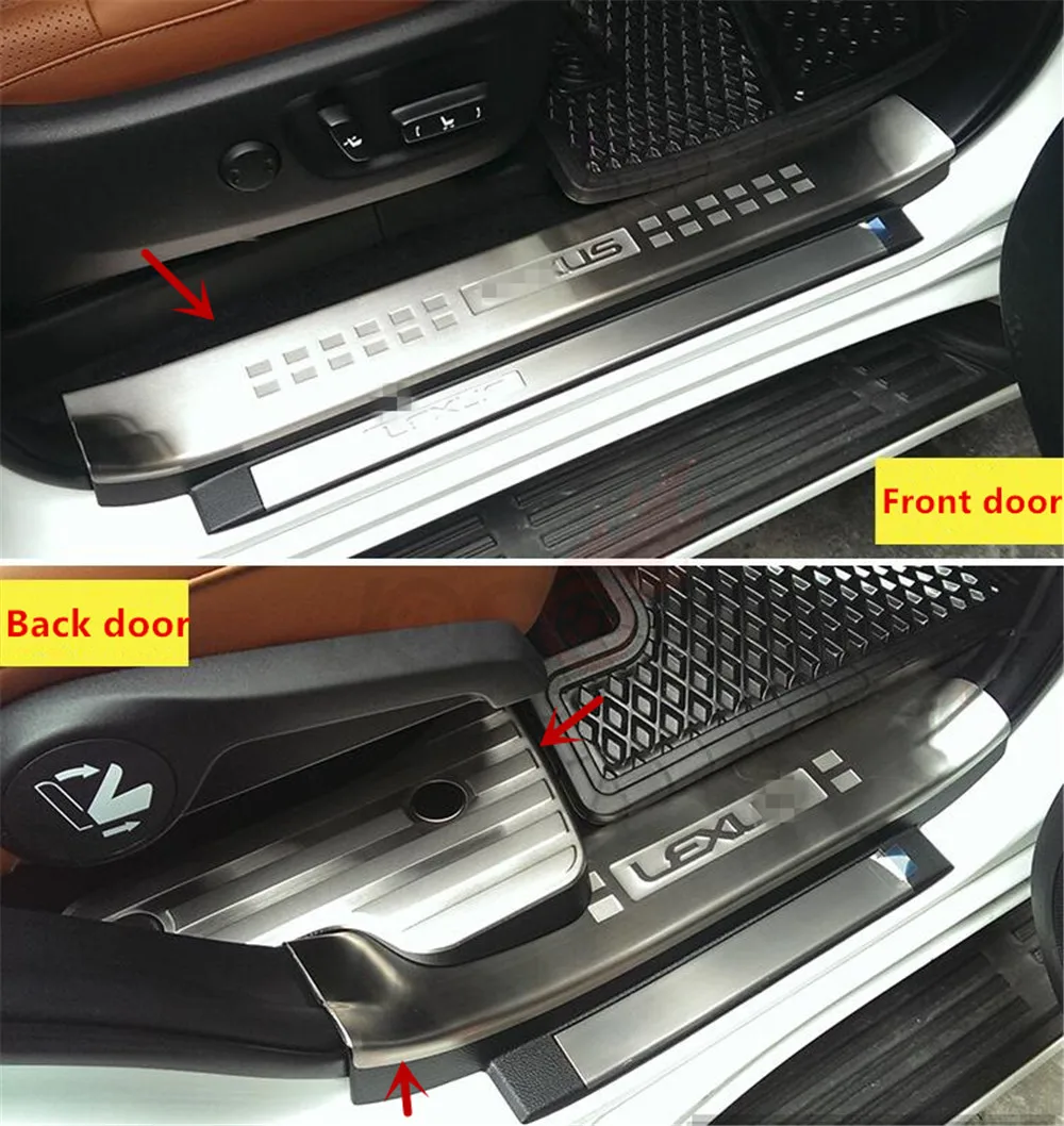Аксессуары 304 порог порога двери из нержавеющей стали для LEXUS GX GX400 GX460 2010 2019