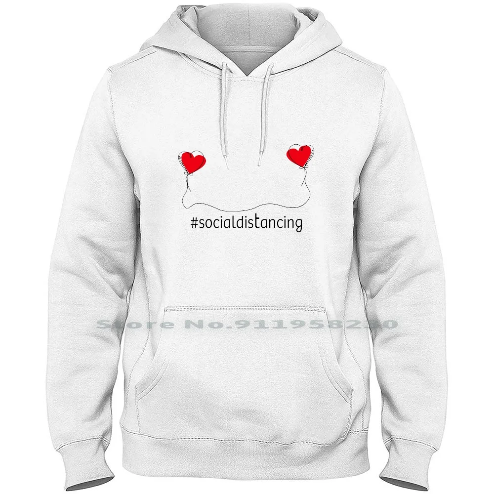 

Love In Social Distancing Men Women Hoodie Sweater 6XL Big Size Cotton Social Weekend Social Work Week Home Love Tan End Us