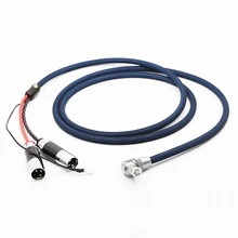 

High Quality VIBORG LC803 Tonarm Cable Right Angled 5 Pin DIN XLR Phono Turntables Analog Cable with OFC silver plated cable