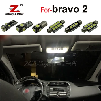 

10pc x Error Free Car LED bulbs Interior Reading dome Light Kit For Fiat bravo 2 II MK2 (2007-2016)