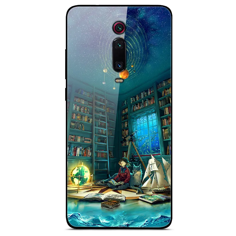 28 Tempered Glass Case For Xiaomi mi 9T Cover Mi9T Pro Soft Bumper 3D Cat Printing Funda For Xiaomi mi 9T Pro mi9T Mi9 T Phone Case - Цвет: 28